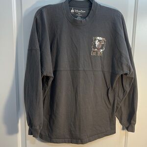 Disney Parks Briar Rose Gold Sequin Gray Long Sleeve Tee Casual Comfort size S